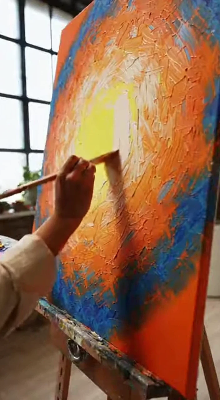 Professional Artists Creating Art in Action Painting Drawing Sculpting Mixed Media Studio and Gallery Compilation