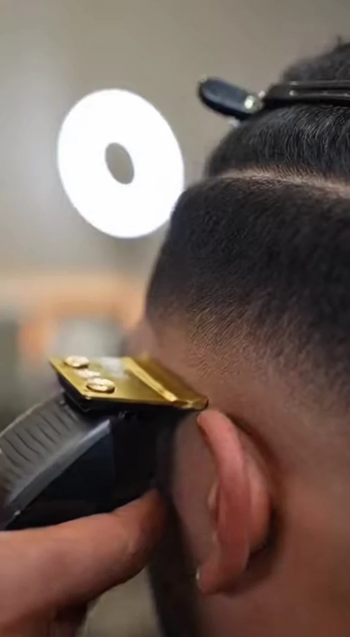 Sharp Fade Haircut Compilation Barbershop Grooming with Clean Lineups and Precise Edge Work
