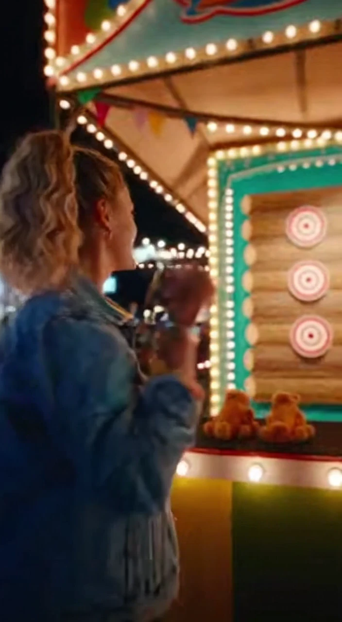 Vibrant Carnival Games Compilation Featuring Squirrel Throwing, Pickle Toss, Hole In One, and Prize Wins in Colorful Fun-Filled Action