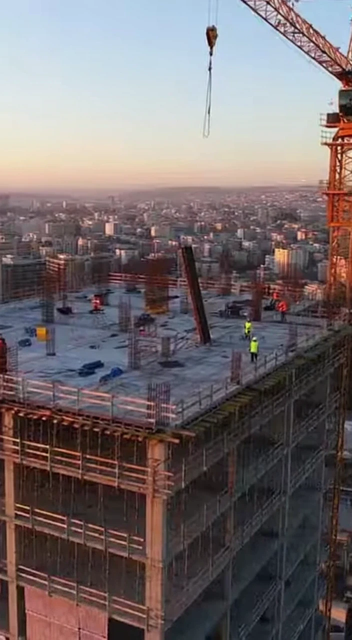 Modern Construction Sites Compilation: Heavy Equipment, Structural Frameworks, and Large-Scale Building Projects in Progress