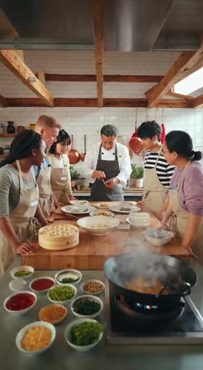 Hands-On Cooking Class Compilation Learn Food Preparation Techniques in a Collaborative Kitchen