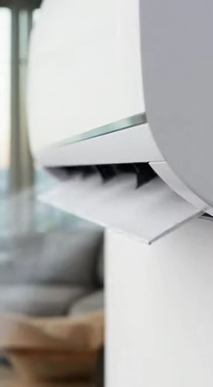 Modern HVAC Systems Compilation Clean Heating and Cooling Installations Vents Airflow and Sleek Residential Commercial Spaces