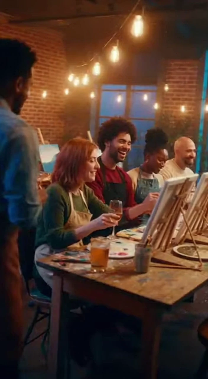 Paint & Sip Marketing - Art & Wine