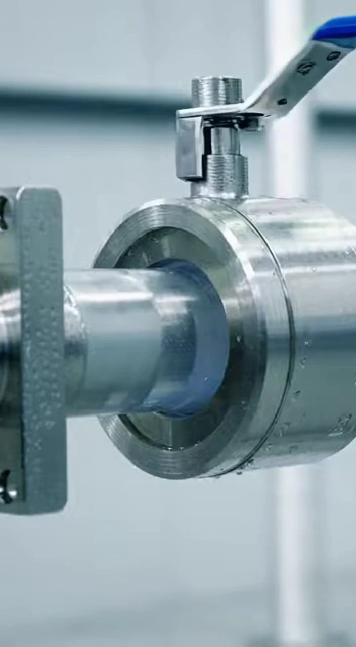 Industrial Valve Compilation in Action Precision Flow Control Equipment Operating in Clean Facilities