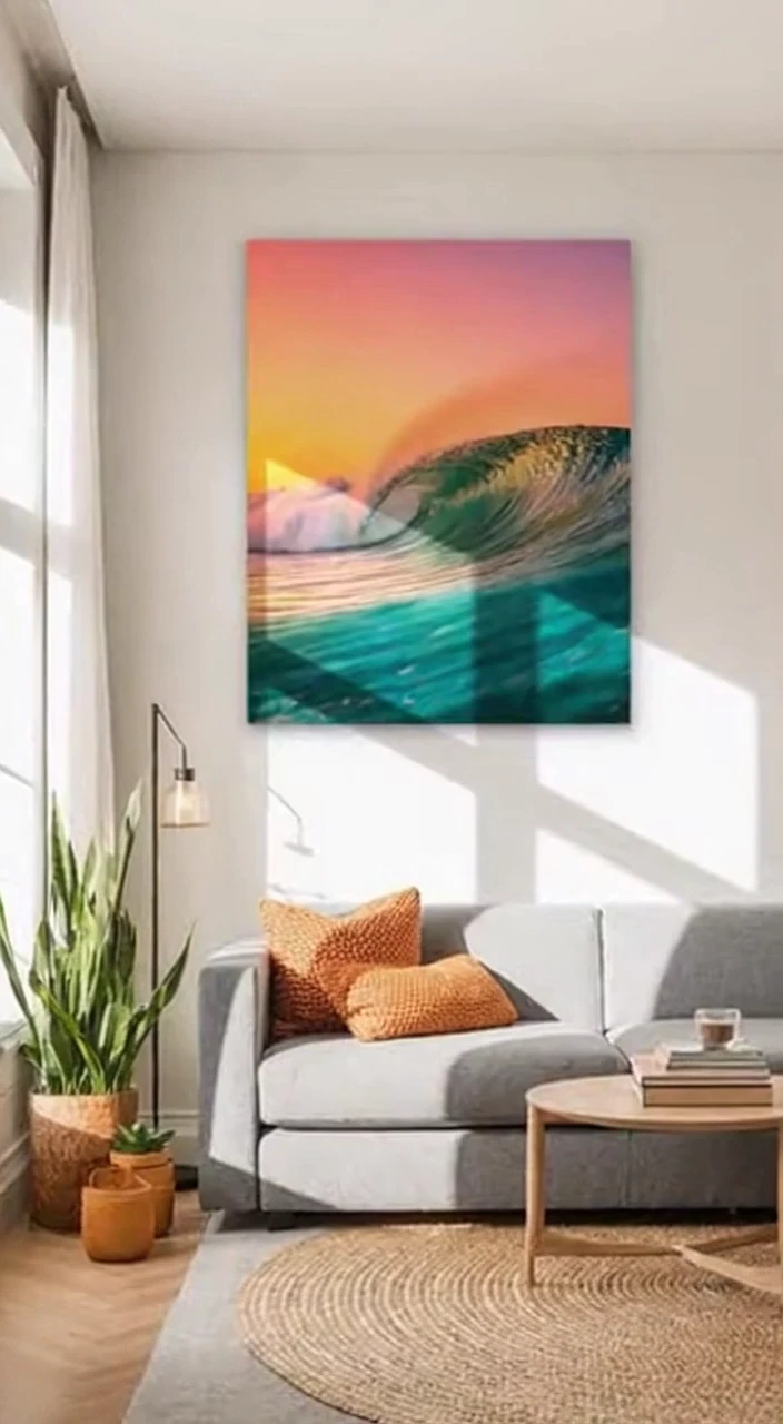 Canvas and Framed Wall Art in Real Home Interiors | Modern Canvas Prints Styling Inspiration